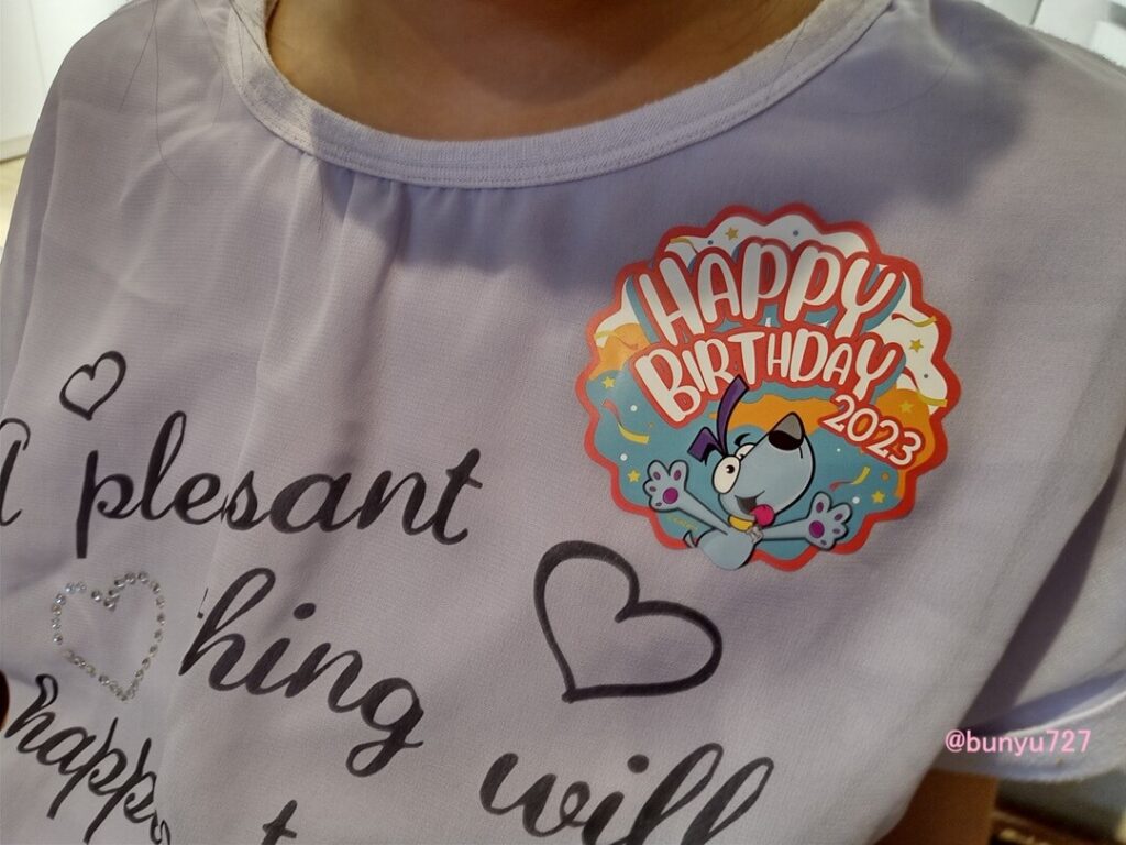 キッザニア誕生日シール