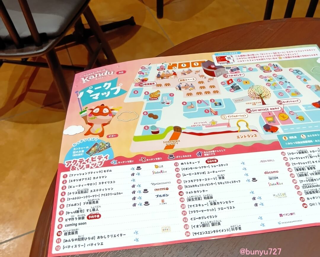 カンドゥー大日のマップ